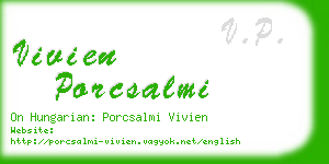 vivien porcsalmi business card